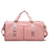 Pink Large Capacity Travel Duffel Bag – Wet & Dry Separation, Shoe Compartment, and Luggage Sleeve for Gym, Yoga, and Short Trips