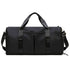 Black Large Capacity Travel Duffel Bag – Wet & Dry Separation, Shoe Compartment, and Luggage Sleeve for Gym, Yoga, and Short Trips