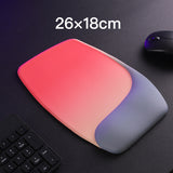 Red and Grey Comfortable Memory Foam Wrist Rest Set – Ergonomic Mouse Pad & Keyboard Hand Support for Office and Home Use