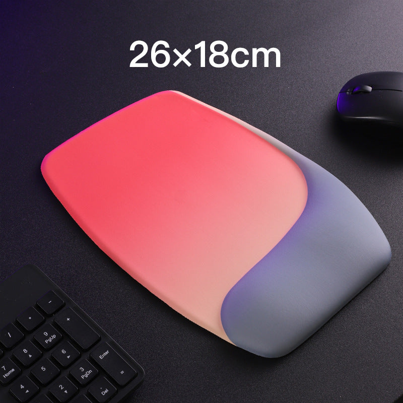 Red and Grey Comfortable Memory Foam Wrist Rest Set – Ergonomic Mouse Pad & Keyboard Hand Support for Office and Home Use