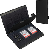 Black High-Quality Aluminum SD & TF Card Case – Premium Storage Solution for Memory Cards(Memory card not included)