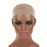 3-Pack Khaki Velvet Wig Headband – Soft, Stretchy & Secure Lace Wig Band for Seamless Hairpiece Fit