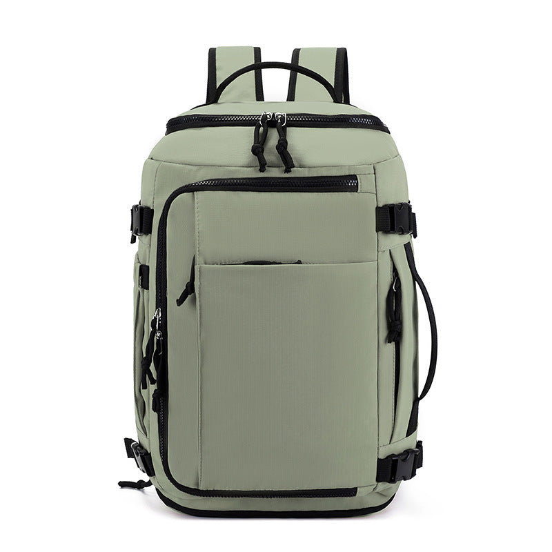 Green Stylish & Spacious Backpack – Lightweight, Expandable Travel & Daily Use Rucksack (31×20×43cm)