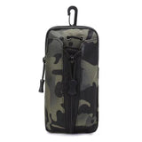 Dark Green camouflage Multi-Functional Outdoor Water Bottle & Phone Pouch – Tactical Zippered Waist Pack for Travel, Hiking, and Daily Use 