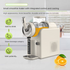 White Compact Home Cold Drink & Ice Cream Maker – Multi-Functional Slush, Milkshake, Coffee, Cocktail & Ice Cream Machine with Auto-Clean Function (AU Plug)