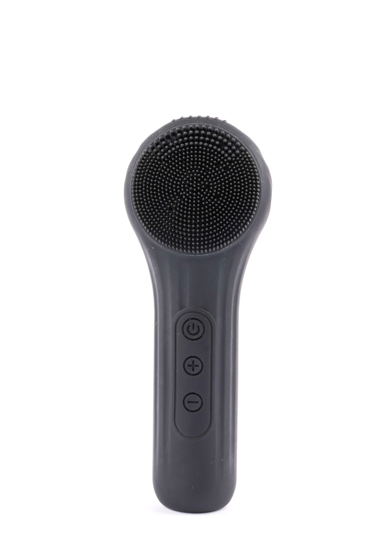 Black Multi-Functional Silicone Facial Cleansing Brush – Ultrasonic & Heat Infusion Beauty Device