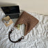 Brown Stylish Hand-Woven Paper Rope Bag – Boho Crochet Tote for Summer & Travel