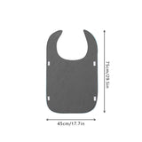 Grey Anti-Stain Feeding Apron with Pocket – Adjustable Care Bib for Elderly & Disabled Adults (2-Pack)