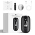 Black 2-in-1 Electric Foot Care Device – Cordless Callus Remover & Skin Polisher with Dual Heads