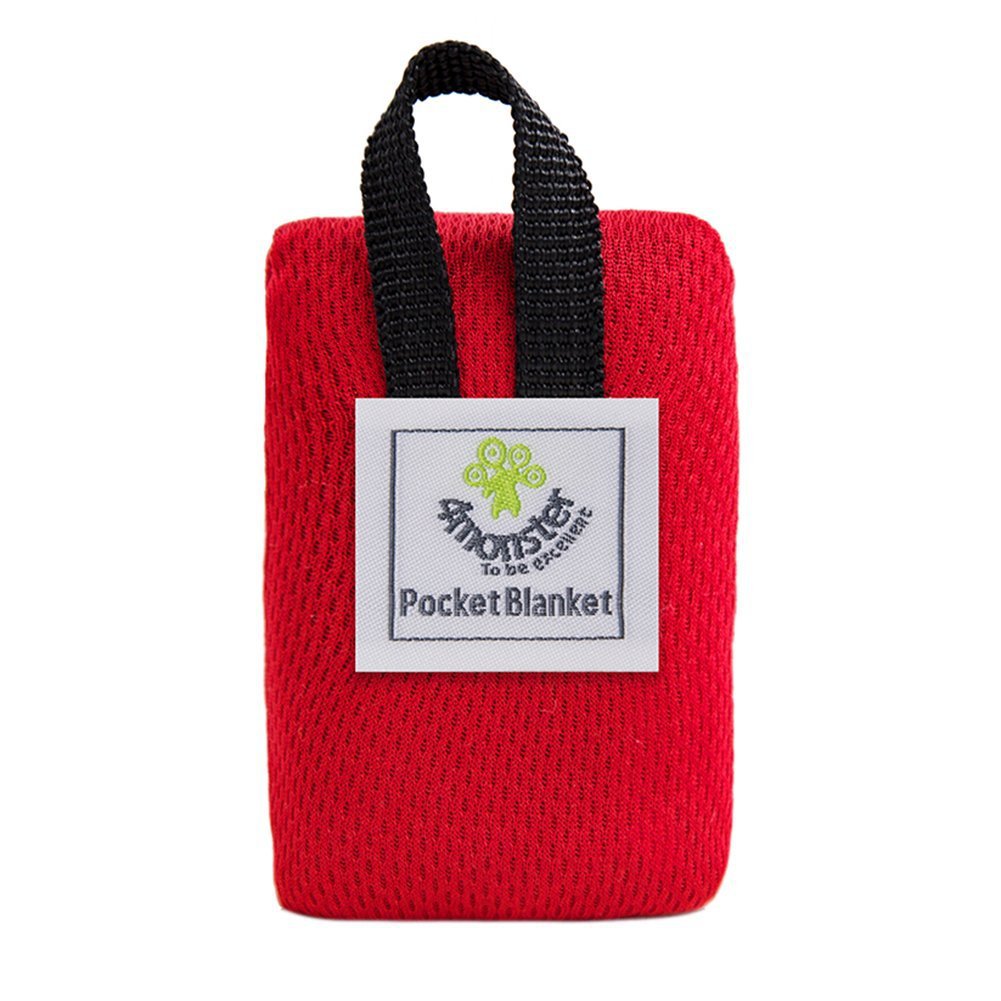 Red (110*150cm) Compact Pocket Picnic Blanket - Waterproof & Sand-Proof Mat for Beach, Camping & Hiking