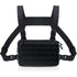 Black Minimalist Tactical Chest Rig - Lightweight Recon Pouch with Laser-Cut MOLLE & Quick-Release Buckles