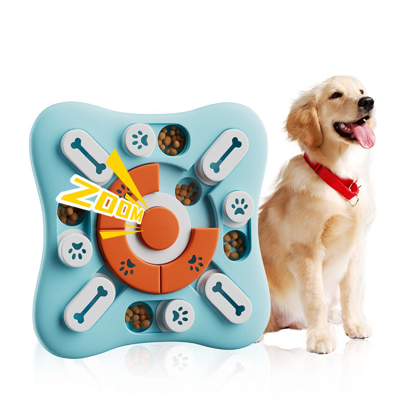 Interactive Pet Puzzle Toy - Slow Feeder Dispenser with Sound for Dogs & Cats
