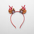Golden Ball Snowflake Enchanting 5-Piece Christmas Antler Headband Set - Festive Brown Reindeer Hair Accessories for Holiday Gifts