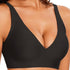 XXXXL Black Women Seamless Wire-Free Bra Comfortable Full Coverage Bralette Invisible Wireless Lingerie for Everyday and Sleep