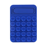 Blue 4 Pack Silicone Suction Phone Mount with Foldable Kickstand - Adhesive Sticky Grip Pad for Mirrors & Glass - 2-in-1 Hands-Free Holder for Content Creation