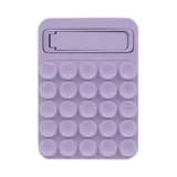 Light Purple 4 Pack Silicone Suction Phone Mount with Foldable Kickstand - Adhesive Sticky Grip Pad for Mirrors & Glass - 2-in-1 Hands-Free Holder for Content Creation