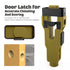 Door Latch Mortise Tool 25mm - Precision Woodworking Jig for Lock Faceplate Installation - Hammer-Driven Chisel Mortiser for DIY & Carpentry (165mm Length)