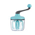 Green-blue Manual Hand-Crank Rotary Egg Beater and Cream Whisk - Large Capacity Baking Mixer for Australian Home Kitchens and Cake Making