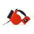 Red 3-in-1 Retractable Dog Leash with LED Flashlight and Waste Bag Dispenser 5m Nylon Lead for Dogs up to 20kg Essential Pet Walking Gear