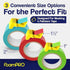 15 Pack Masking Tape Cutter Set (5 x 3 Sizes) Compact Clip-On Dispenser for 1", 1.5" & 2" Rolls Painter&