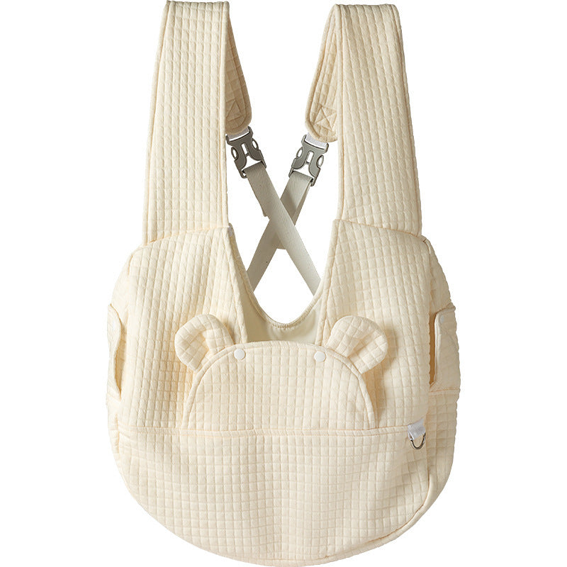 Small Pet Carrier Backpack Adjustable Cross-Back Sling Bag Hands-Free Front Chest Pack for Dogs & Cats up to 6kg