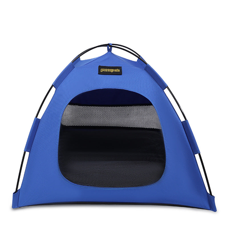 Small Size Pet Tent for Cats & Dogs(Blue) - Portable Comfort Shelter with Soft Cushion