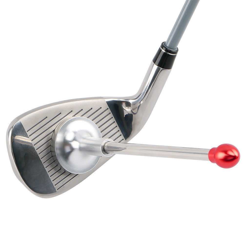 Red Adjustable Magnetic Golf Club Face Alignment and Swing Trainer