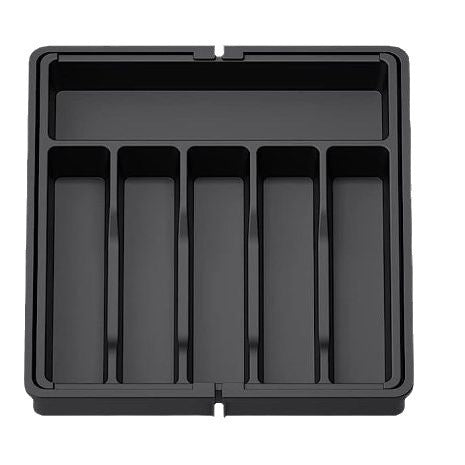 Black Adjustable Cutlery Tray (33-57cm) 