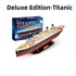 Deluxe Edition (113Pieces) 3D Titanic Ship Model Puzzle Kit - DIY Nautical Series Toy for Kids & Adults, Educational Building Blocks