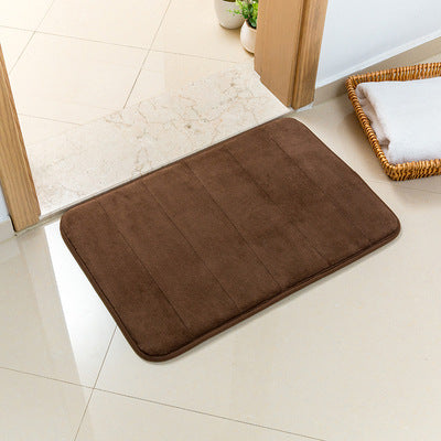 Dark Brown Ultra-Absorbent Non-Slip Thickened Bath Mat(1.8x45x70CM) - Luxurious Durable Soft Floor Rug with Rubber Backing, Hand & Machine Washable Doormat for Bathroom & Entry