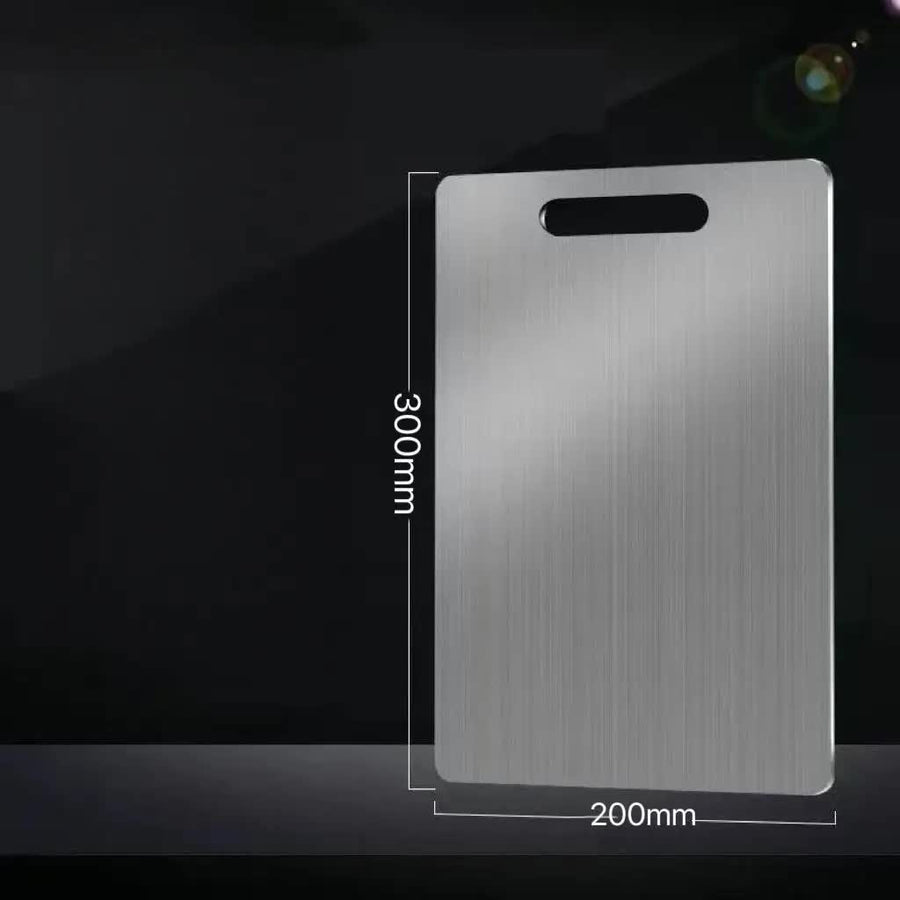 Dual-Sided Stainless Steel Chopping Board - Hygienic & Durable Kitchen Cutting Board for Meat, Veggies & More(20*30cm)