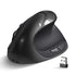 Black 3rd Gen Vertical Wireless Mouse with USB-C Charging - Ergonomic 2.4G Silent Click Design for Office and Laptop Use