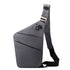 Dark grey Anti-theft Crossbody Sling Bag for Men & Women - Slim, Lightweight Chest Shoulder Pack for Travel & Daily Commute