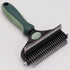 Peacock green Pet Grooming Comb – Fine Toothed Side for Hair Removal and Detangling, Ideal for Dogs with Long or Thick Coats in Australia