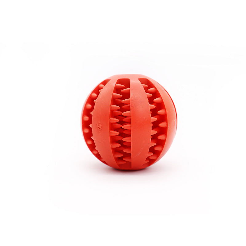 Red TPR Dog Chew Ball Set – 3-Piece Size Combination (Small, Medium, Large) with Food Hiding Design for Teeth Cleaning and Mental Stimulation in Australia