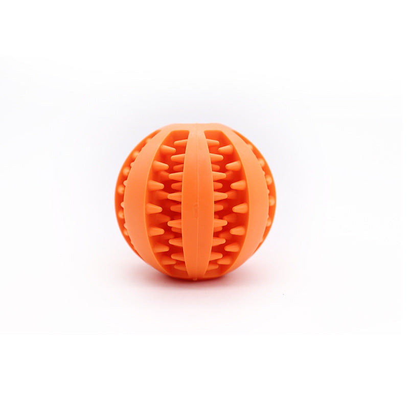 Orange TPR Dog Chew Ball Set – 3-Piece Size Combination (Small, Medium, Large) with Food Hiding Design for Teeth Cleaning and Mental Stimulation in Australia