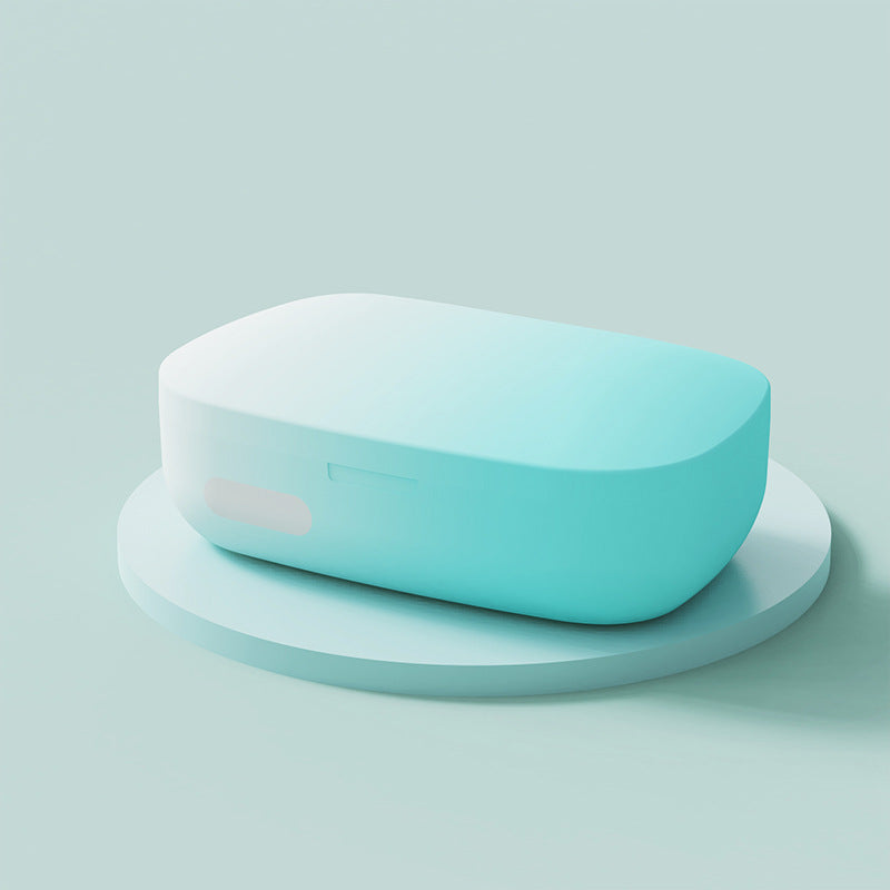 White-to-green gradient  Ultrasonic Contact Lens Cleaner Machine Automatic Washer Case with UV Light LED Display 4 Timer Modes Type-C Rechargeable Portable for Travel