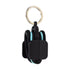 3-PCS Black Portable Hair Tie Organizer Keychain Compact Hair Accessories Holder with Clip for Travel School Bag and Purse
