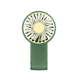 Green 2 Pack Mini Portable Handheld Fan Foldable Desktop Personal Fan USB Rechargeable Pocket Fan with 3 Speeds for Travel Office and Outdoor
