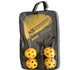 Yellow Pickleball Paddles Set of 2 Lightweight Wood Rackets with 4 Pickleballs and Carry Bag Outdoor Sports Equipment for Beginners