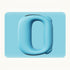 Blue Portable Fascia Massage Ring Vibration Massager with Heat and LED Display for Muscle Relaxation and Body Shaping