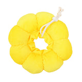 3-Pcs Soft Yellow Sunflower Elizabethan Collar Adjustable Pet Cone for Cats and Small Dogs Anti-Bite Recovery Neck Pillow(S)