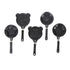 5-PCS Mini Non-Stick Egg Frying Pan Cartoon Shaped Omelette Cooker Mould for Breakfast Pancakes and Creative Cooking(Heart + plum blossom + five-pointed star + bear + tiger)