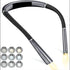 Grey Hands-Free USB Rechargeable Neck Reading Light 3 Colour Modes Flexible LED Book Lamp for Night Reading Knitting Repairing