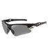 2-PCS Bright black frame with grey lenses Men&