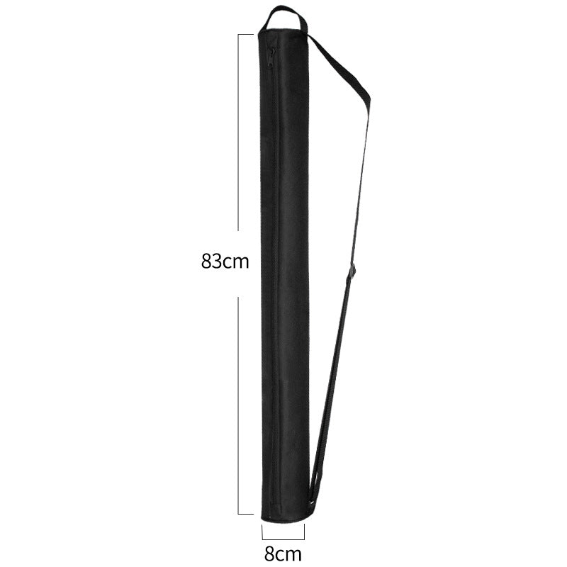 Black Insulated Golf Beer Cooler Bag Cylindrical Tube Design with PEVA Lining 83cm Portable Crossbody Shoulder Strap for Australian Golf and BBQs