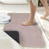 Pink Super Absorbent Diatomite Quick Dry Bath Mat 50x80cm - Non-Slip Rubber Backing for Australian Bathroom & Entryway