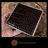 Genuine Leather Cigarette Case Crocodile Pattern Embossed Dark Brown 20 Stick Capacity Retro Vintage Style Metal Frame Hard Shell Box Mens Gift
