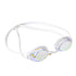 White Swimming Goggles Mirrored Anti-Fog UV Protection Waterproof HD Silicone Seal Swim Glasses for Men Women Training Racing