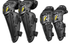 SULAITE CE Level 1 Certified 4 Piece Motorcycle Protective Gear Set Silver Knee Pads and Elbow Guards Long Shin Armour Quick Release for Motocross Dirt Bike